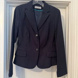 Pinstripe Two-Button Blazer Size 10 Jacket